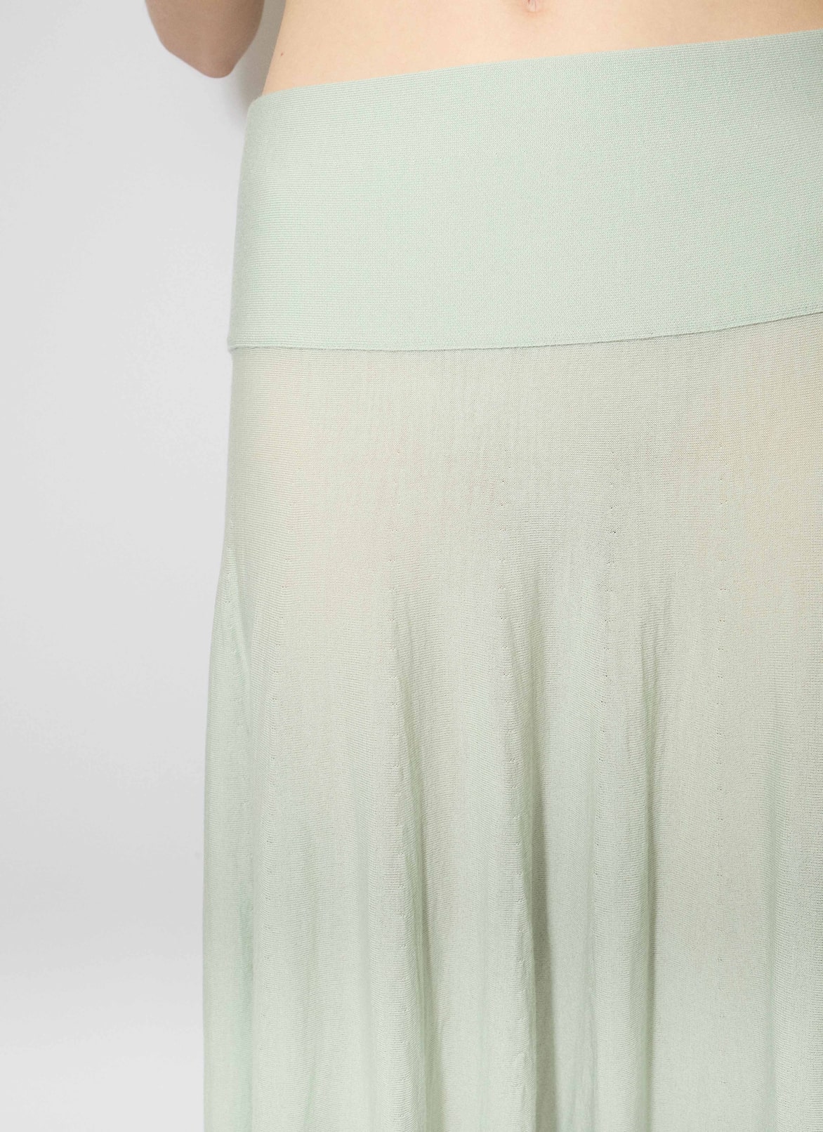 MERINO WOOL MAXI SKIRT ALAÏA GREEN MERINO WOOL MAXI SKIRT